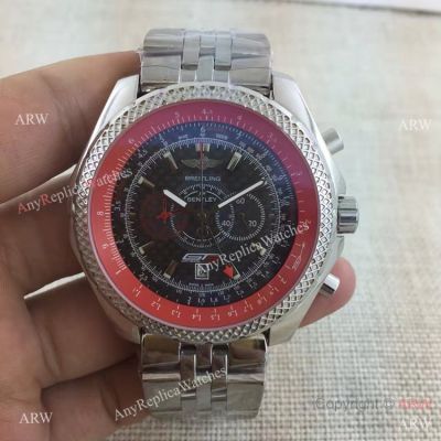 Copy BREITLING Bentley Continental GT3 Watch SS Black Chronograph w/ Red Inner